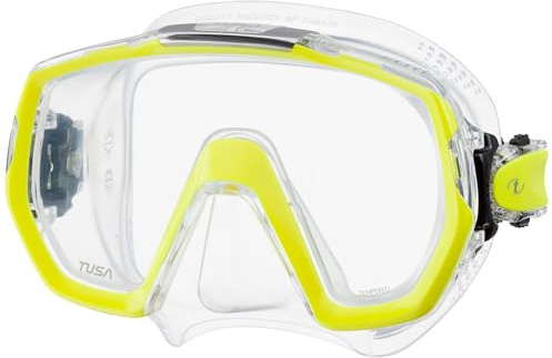 TUSA M-1003 Freedom Elite Scuba Diving Mask, Flash Yellow