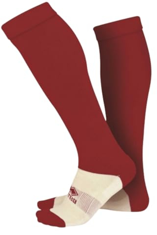 Erreà POLYESTERE Stutzensocken · Unisex Stutzen für Kinder & Jugendliche Fußball Hockey Running Freizeit etc. · Training Sportsocken in Gr. 30-38 Größe OneSize, Farbe Bordeauxrot