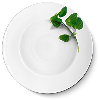 CreaTable - EUROPA KRÄUTER - Pastateller BASILIKUM 27 cm aus Porzellan