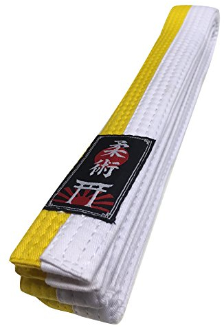 Budodrake Ju Jutsu/Jiu-Jitsu Gürtel weiß-gelb (220)
