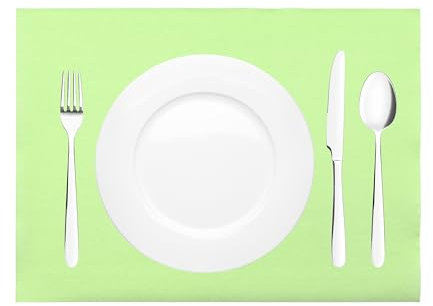 Mank Tischset aus Airlaid Uni | Tischsets 40 x 30 cm für Gastronomie und Feiern |100 Stück (Apfelgrün)