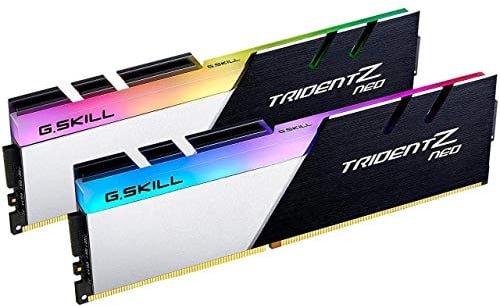 G.SKILL 32GB Trident Z Neo DDR4 3600MHz PC4-28800 CL16 (16-19-19-39) RGB Dual Channel Kit (2x 16GB)