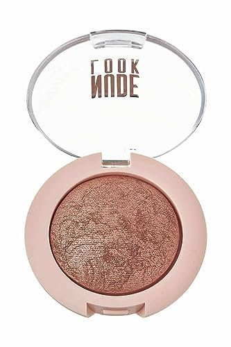 Golden Rose Nude Look Pearl Baked Eyeshadow - 02 Rosy Bronze