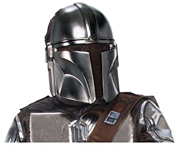 Rubie‘s Offizielle Disney Star Wars, The Mandalorian Beskar Rüstung für Kinder 1/2 Gesichtsmaske Halloween