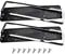 2 pcs Number Plate Holder Uk for Cars, Chrome Effect Number Plate Surround License Plate Holder, Car Registration Plate Holders, for All Standard Cars (Silver)
