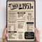 72 Geburtstag Geschenk, Alte Zeitung Holzbild Back in 1953 Vintage personalisierbar zum Hinstellen/Aufhängen opt. beleuchtet, 72 Geburtstag Frau, 72 Geburtstag Mann, 72. Geburtstag, 72 Geburtstag Deko