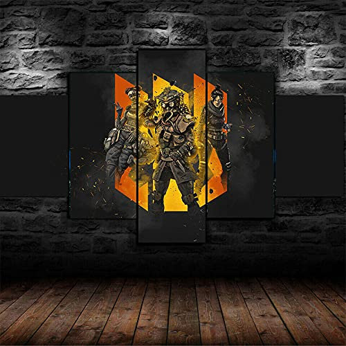 Leinwanddrucke 5 Stück Kunstdruck Wandbild Gaming-Arena Mehrteilig Aufhängen Bilder Für Wohnzimmer Wohnkultur,Hd Gedruckt Rahmen Segeltuch Malerei