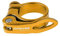 Mimoke Fahrrad Sattelkloben Schnellspanner Sattelstütze Sattel-klemme Sattel-schelle Klemmring Sattelstützenklemme Schnellverschluss 31,8mm 34,9mm für MTB und Rennrad (Gold, 34.9MM)