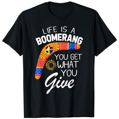 Bumerang Inspirierendes Zitat Outdoor Sport T-Shirt