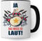 Schlagzeug Tasse - Musik Geschenk für Schlagzeuger Schlagzeugerin - Kaffeetasse Musiker Drummer - Instrument Geschenkideen Becher Drumset Drums Spruch Kaffeebecher