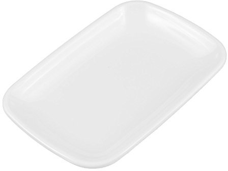 Ruilogod Restaurant rectangle en dessert Pickles Assiette Appetizer blanc Plat