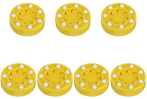 CLISPEED 7 STK Rollschuhlaufen Universelles Rollhockey Eishockey-Puck Feldhockeybälle Professioneller Hockey-Puck Für Das Spiel Hockeypuck Für Trockenes Land Rolle Rollpuck Frau Pp Erröten