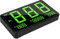 KIMISS Digitales Auto-HUD-Display mit Grüner Hintergrundbeleuchtung, Universeller GPS-Tachometer mit Geschwindigkeits-Müdigkeits-Fahrwarnung (PC, ABS)