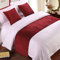 Bettläufer, Queensize-Bett, weicher Samt, Dekoration, Bettbezug, rot, luxuriöse Tagesdecke, Bettläufer, für Fuß des Bettes, Schal, Bett, Endhandtuch, 260 x 50 cm