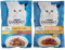 PURINA GOURMET Perle Duetto Katzenfutter nass, mit Huhn und Rind, 26er Pack (26 x 85g) & Perle Genuss in Sauce Katzenfutter nass, mit Huhn, 26er Pack (26 x 85g)