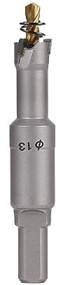 Vearter TCT Hole Saw, 13mm Carbide Bit with Pilot Drill, Cutter for Hard Metal, Stainless Steel, Mild Steel, Aluminium Alloy, Copper, Iron, Plastic and Fiberglass