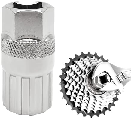 Bicycle Freewheel Remover Tool Mountain Bike Bottom Bracket Removal Compatible with Shimano Sunrace Sram Dnp