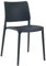 PAPATYA Joy-S 1er-Set Designer- Kunststoffstuhl, 200 kg belastbar, Leichter stapelbar Gartenstuhl, wetterfester Balkonstuhl, Terrassenstuhl, Hotelstühle, Restaurantstühle, Stapelstuhl (Anthrazitgrau)