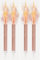 Ice Fountain Candles for Cakes, Cake Sparklers, Cake Toppers, Ideal for Christmas Decoration, Birthday Party, Decorations, and Other Special Occasions (4Pcs Rose Gold Fountain)