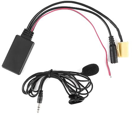 BOROCO Bluetooth-Audiokabel, 59,1 Zoll Bluetooth-Radio-Audiokabel Freisprech-Auto-AUX-Adapter Mit Mikrofon Passend Für Alfa Romeo 159