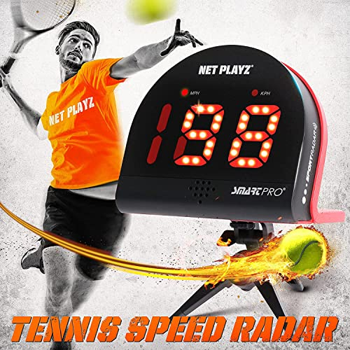 Tennis Gfits Trainingsgeräte & Ausrüstung – Radarpistolen Geschwindigkeitssensoren (freihändig) – Messen Sie Serve, Schläger und Ballgeschwindigkeit, High-Tech-Gadget für Tennisspieler