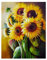 ParNarZar Diamond Painting Set für Erwachsene Sonnenblume 35x45cm Klein Eckige Steine vollbild set für Küche, Speisesaal, Wohnstub, Schlafzimmer, Eingangshalle, Treppe