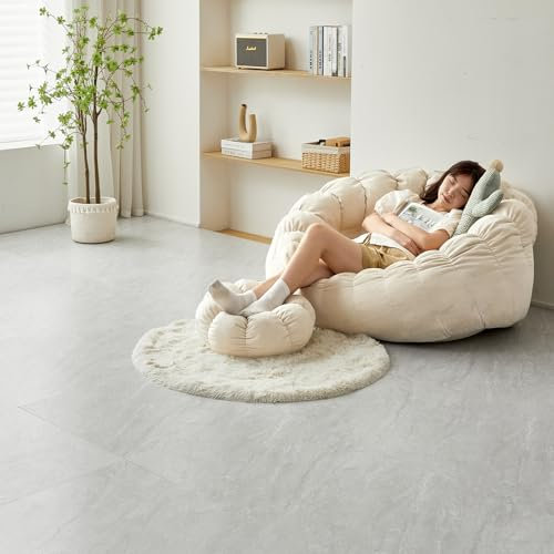 Gr8 Home 3.34m² Floor Tiles Self Adhesive Marble Stone Effect Square Planks PVC Flooring DIY Kitchen Bathroom Living Room (Matte Grey)