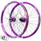 ZECHAO MTB Fahrrad Radsatz 24/26/27,5/29,Schnellspanner/Steckachse Scheibenbremse 32 Löcher Fahrradnabe Aluminiumlegierungsräder Passend for 8 9 10 11 12 Geschwindigkeiten Wheelset(9*100mm/10*135mm,2