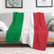 CustonCares Fleece-Bettdecken, 101,6 x 127 cm, Italien-Flagge, Plüsch, flauschig, gemütlich, patriotisches Geschenk, gemütliche Dekoration für Erwachsene, Mutter, Vater
