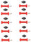10pcs Red ABS Electric Fence Gate Handles HeatCold Resistant with 10pcs Insulators