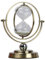 Petyoung Sablier globe de 30 minutes, grand sablier en laiton, horloge à sable rotative antique, verre de verre pour la maison, le bureau