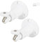 Fuworance 2Pcs Camera Mount Bracket Adjustable Indoor Outdoor Wall Security Mount Support Holder Compatible with Ring Stick Up Cam/EufyCam 2C Pro/Arlo Pro/Ultra/Wyze Cam Pan with 1/4 Screw (White)
