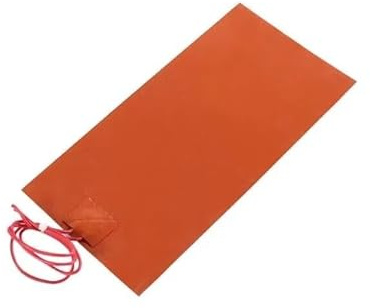 1 x Silikon-Heizkissen, 100 x 200 mm, 24 V, 60 W, flexible Matten, Auto-Kraftstoff, Motoröl, Tank, Werkzeug, Heizmatte, Wärmezubehör