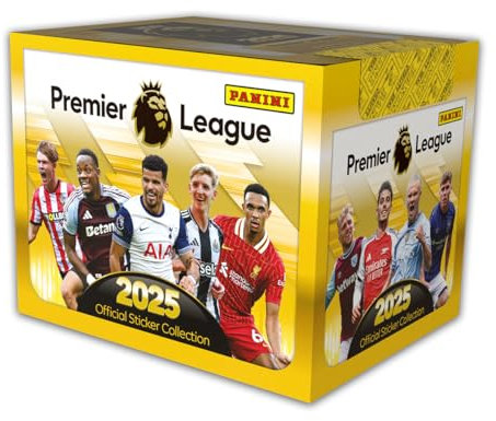Panini Premier League 2025 Stickerkollektion (Box mit 50 Tüten)