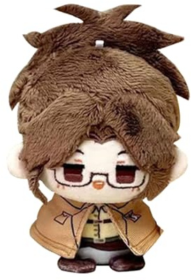 Zhongkaihua Anime-Plüschfigur Levi/Zoe Hans/Eren Jaeger, weich, gefüllt, Anime-Schlüsselanhänger, Tasche, Rucksack, niedliche Anhänger, Dekorationen, Sammlerstücke, Geschenke, 10 cm