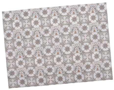 HEMOTON Piastrelle Per Mini Case Delle Bambole - Piastrelle Laminate in Scala 1:12 Di Pavimento Floreale Retrò Mini Decorazioni Uniche Per La Casa Per Ob11