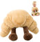Croissant Plüschtier, 23cm Lebensmittel Plüsch-Kissen, Kuscheltier, Toast Sofakissen, für Jungen und Mädchen Geburtstagsgeschenke, Puppe Party Dekorationen, Fans Spielzeug
