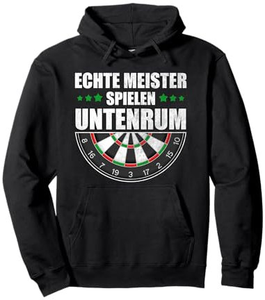Untenrum Dart Scheibe Darts Dartspieler Kostüm Hemd Outfit Pullover Hoodie