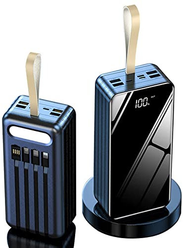 Powerbank -Akkuladegerät, 100.000 mAh USB, enorme Kapazität, externer Akkupack, der 7 Geräte gleichzeitig schnell Aufladen kann, für Android