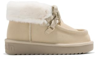 D.Franklin Australiska Ankelboots Dam Nordic Mid Fur i Taupe - Boots för Dam - Casual Mode - Storlek (36) - Modell nordic