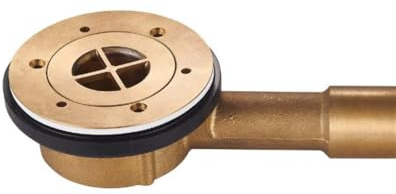 Piletta doccia Low Round in ottone cromato Ø 90 mm | Tecom