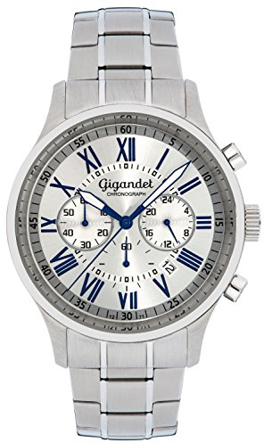 Gigandet Vernissage Herrenuhr Chronograph Quarz Analog mit Edelstahlarmband G47-005