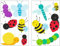 Samunshi® 11x Wandtattoo Süße Käfer Set Wandbilder Kinderzimmer Deko Junge Wandtattoo Kinderzimmer Mädchen Wandsticker Kinderzimmer 2x 16x26cm