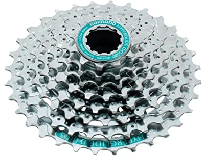 Shimano Unisex – Erwachsene Kassette 8 Fach, vernickelt, 12