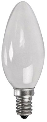 Kerze 240 V 25 W E14 OPAL Rough Service