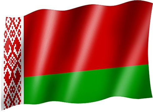 Sportfanshop24 Flagge/Fahne WEIßRUSSLAND/Belarus Staatsflagge/Landesflagge/Hissflagge mit Ösen 150x90 cm, sehr Gute Qualität