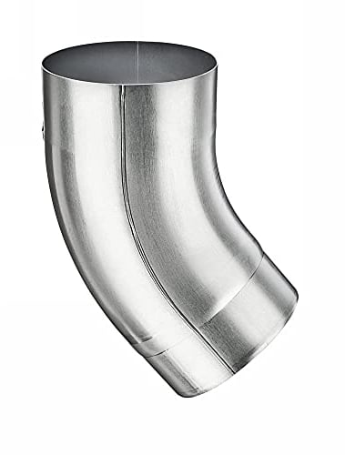 Zink Fallrohrbogen DN 80 / 40 Grad