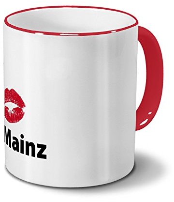 Städtetasse Mainz - Design Kussmund
