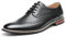 Bruno Marc Herren Anzugschuhe Klassischer atmungsaktiver Business Lederschuhe Schnürhalbschuhe Derby Oxfords Hochzeit Schuhe,Size 43,Schwarz,Prince-3