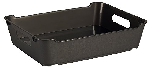 keeeper Aufbewahrungsbox für Küchenhelfer, Strukturierte Oberfläche, 5,5 l, Lotta, Graphit Grau